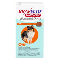 Bravecto 1-Month Chew for Small Dogs 9.9 To 22lbs (Orange)