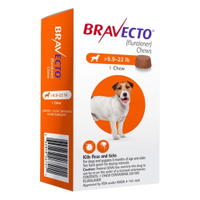 Bravecto for Small Dogs 9.9-22lbs (Orange)