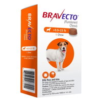 Bravecto for Small Dogs 9.9-22lbs (Orange)