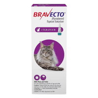 Bravecto Spot-On for Large Cats 13.8 lbs - 27.5 lbs (Purple)