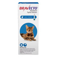 Bravecto Spot-On for Medium Cats 6.2 lbs - 13.8 lbs (Blue)
