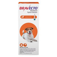 Bravecto Topical for Small Dogs (9.9 - 22 lbs) Orange
