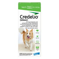 Credelio for Dogs 25 to 50 lbs (450mg) Green