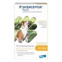 Interceptor Plus Chew (Interceptor Spectrum) for Dogs 25.1 - 50lbs (Yellow)