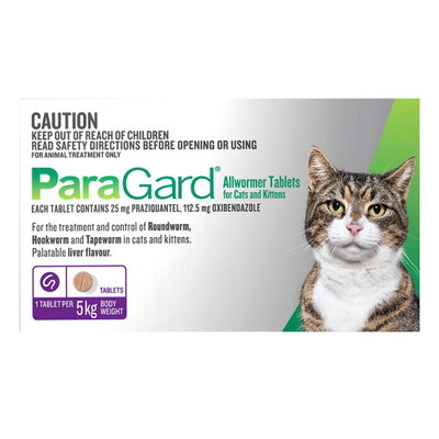 Paragard Wormer For Cats Up To 5 Kg (Upto 11lbs)