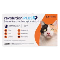 Revolution Plus for Medium Cats 5.5-11lbs (2.5-5Kg) Orange
